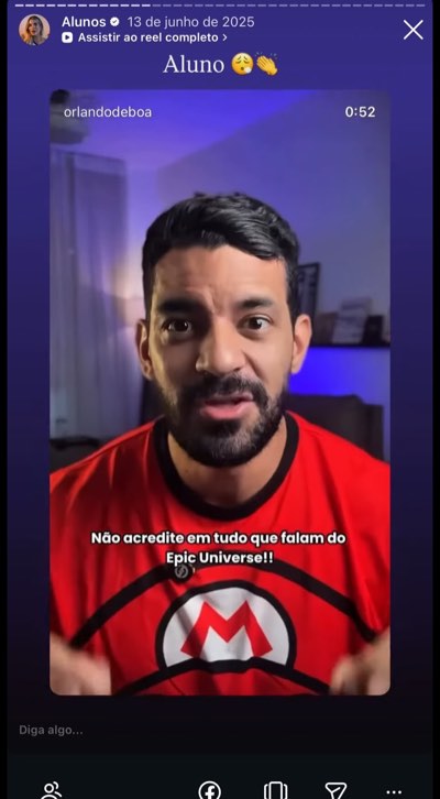 Depoimento de aluno